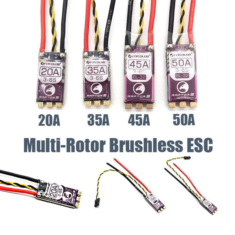 Fpv Drone Esc - FLYCOLOR Raptor5 Multi-Rotor Brushless ESC 20A