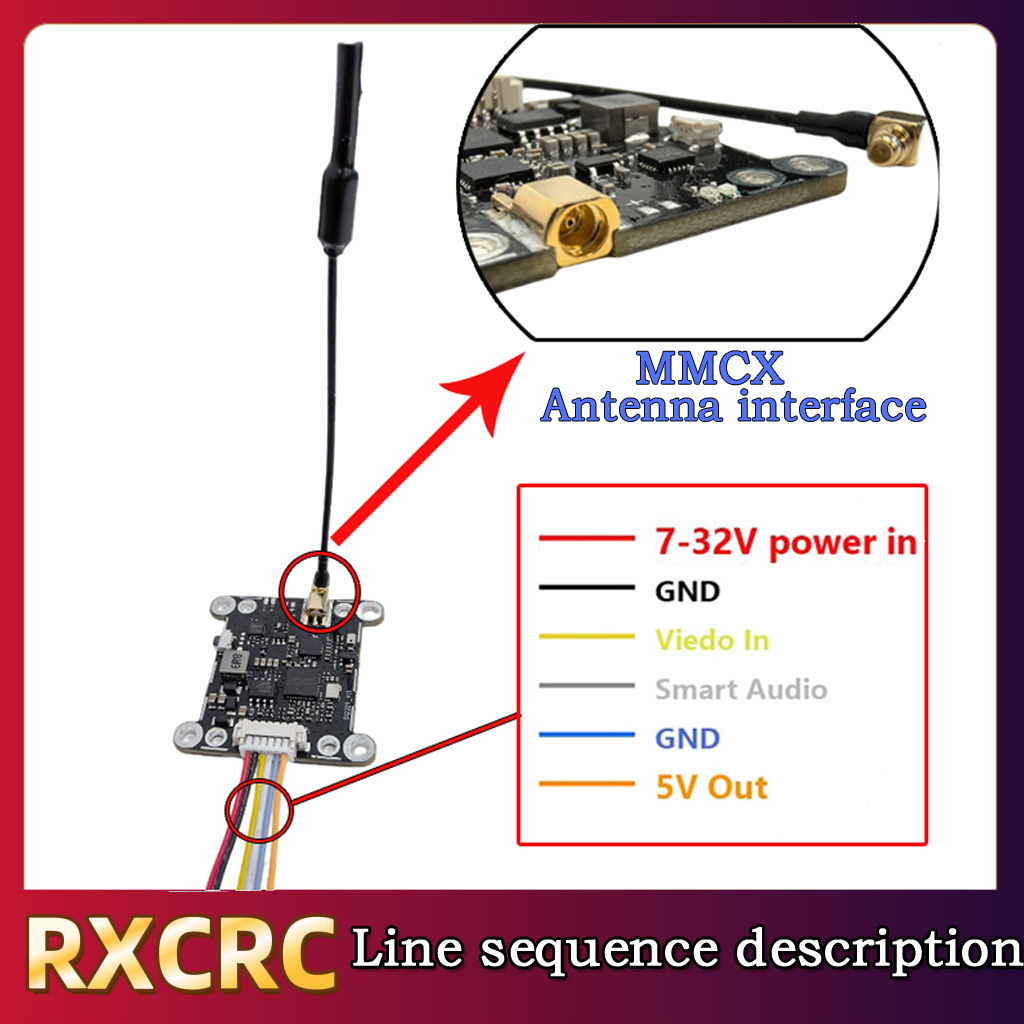 RXCRC 5.8G Module 48CH 1.6W VT – обзор и цена Fpv Drone Camera