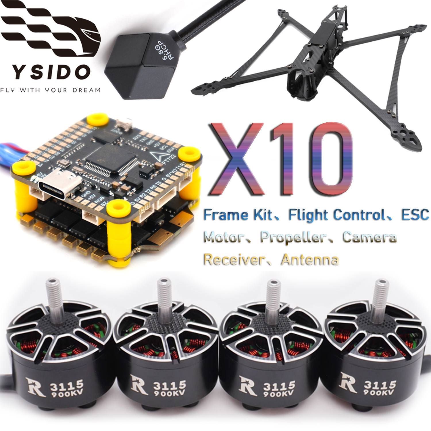YSIDO RC FPV Drone 427mm Frame – обзор и цена Fpv Drone Tool Kit