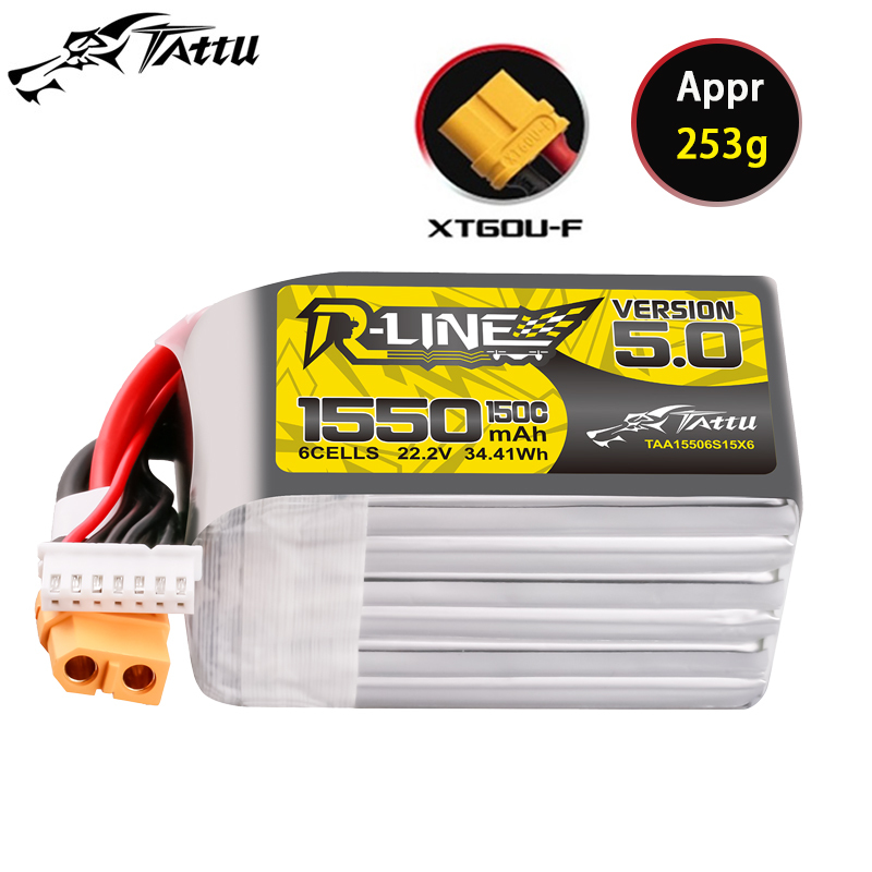 TATTU-R-LINE 5.0 22.2V 1550mAh – обзор и цена Fpv Drone Battery