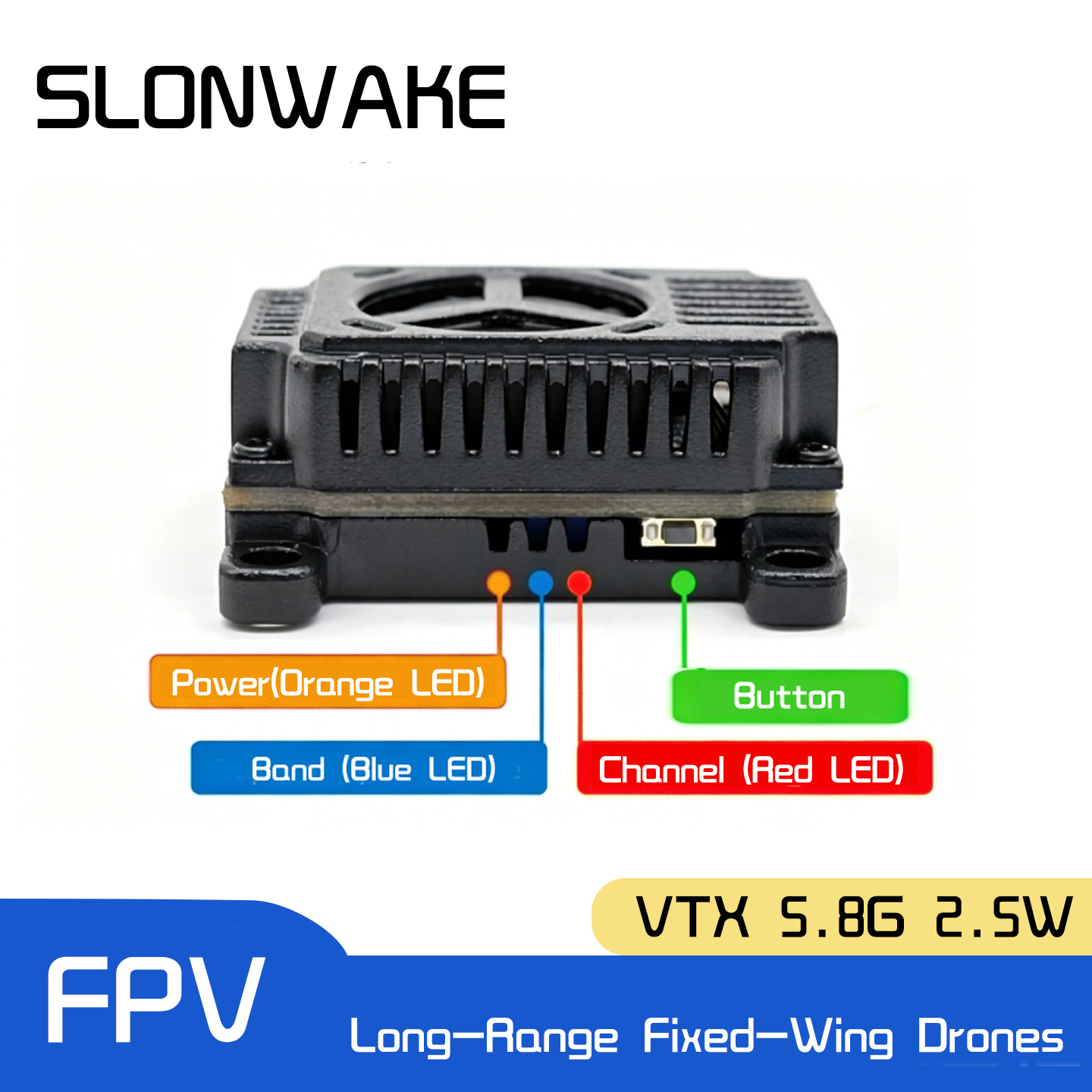 SLONWAKE 5.8G 48CH FPV Transmi – обзор и цена Fpv Drone Vtx