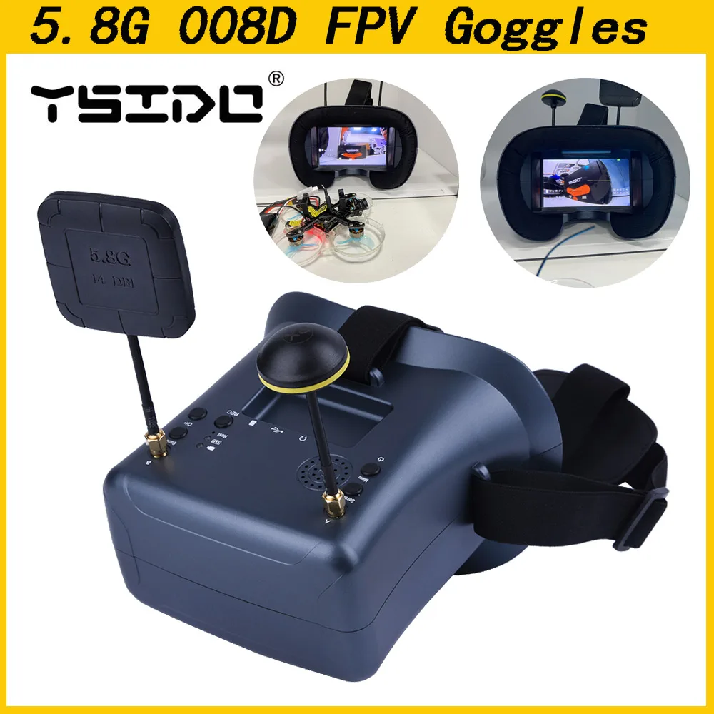 5.8G 40CH 4.3 Inch 800*480 Vid – обзор и цена Fpv Drone Goggles