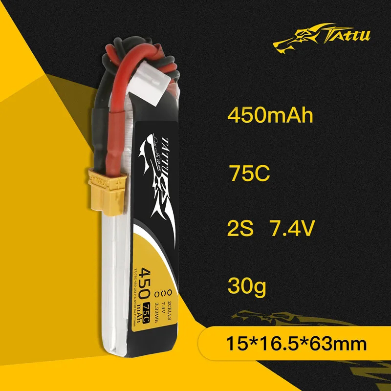 3Pcs NEW TATTU 450/500/550mAh  – обзор и цена Fpv Drone Battery