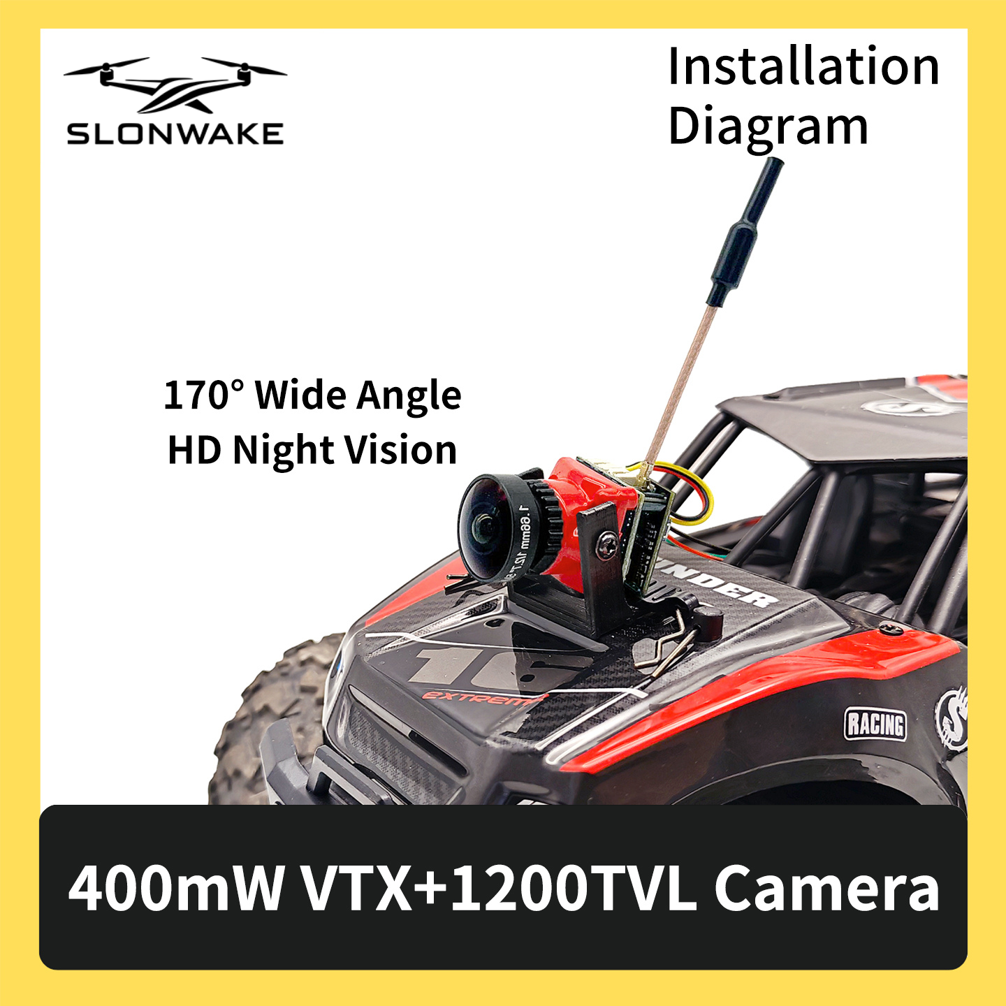 SLONWAKE 5.8G 48CH FPV 400mw V – обзор и цена Fpv Drone Vtx