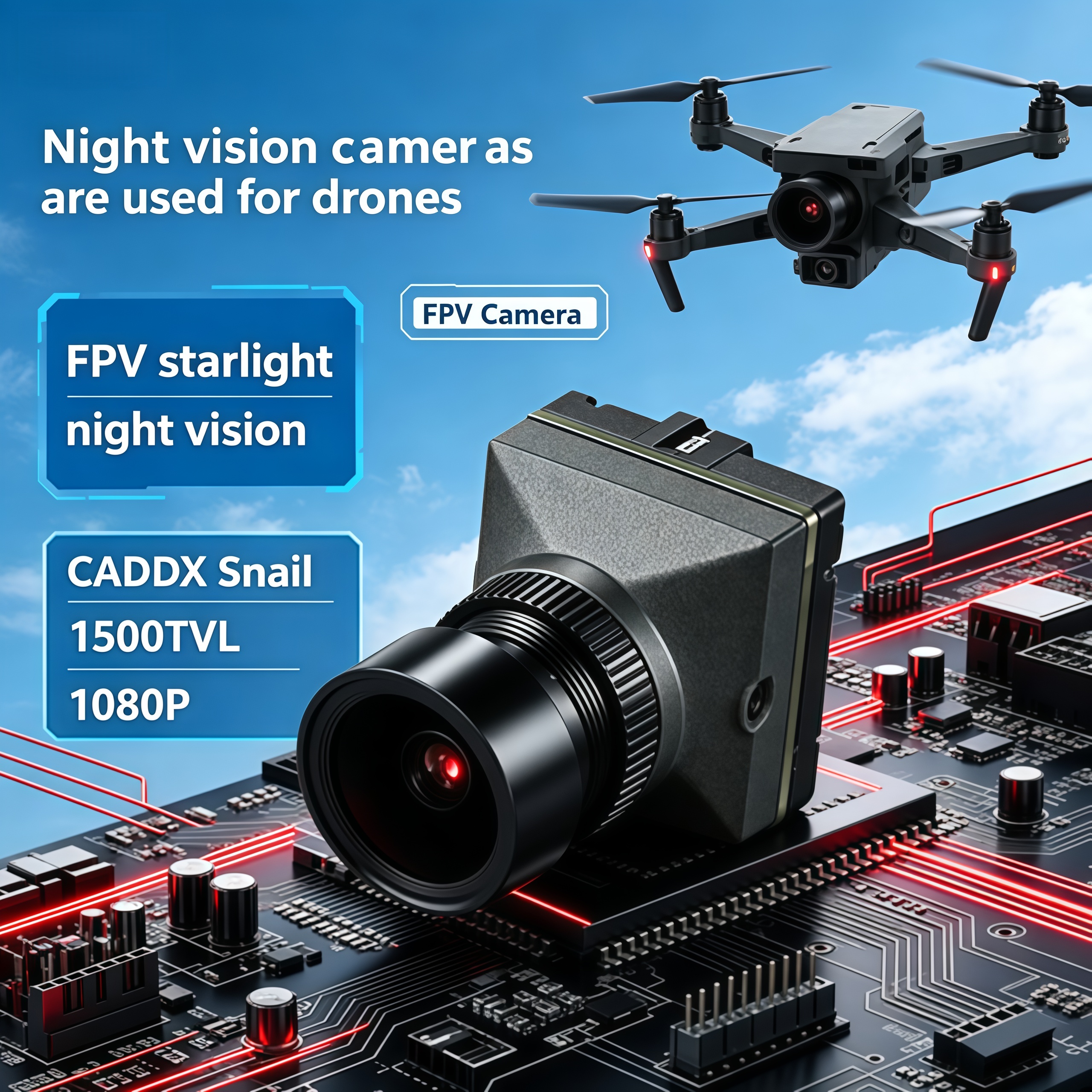 1500TVL HD CADDX Snail FPV Cam – обзор и цена Fpv Drone Camera